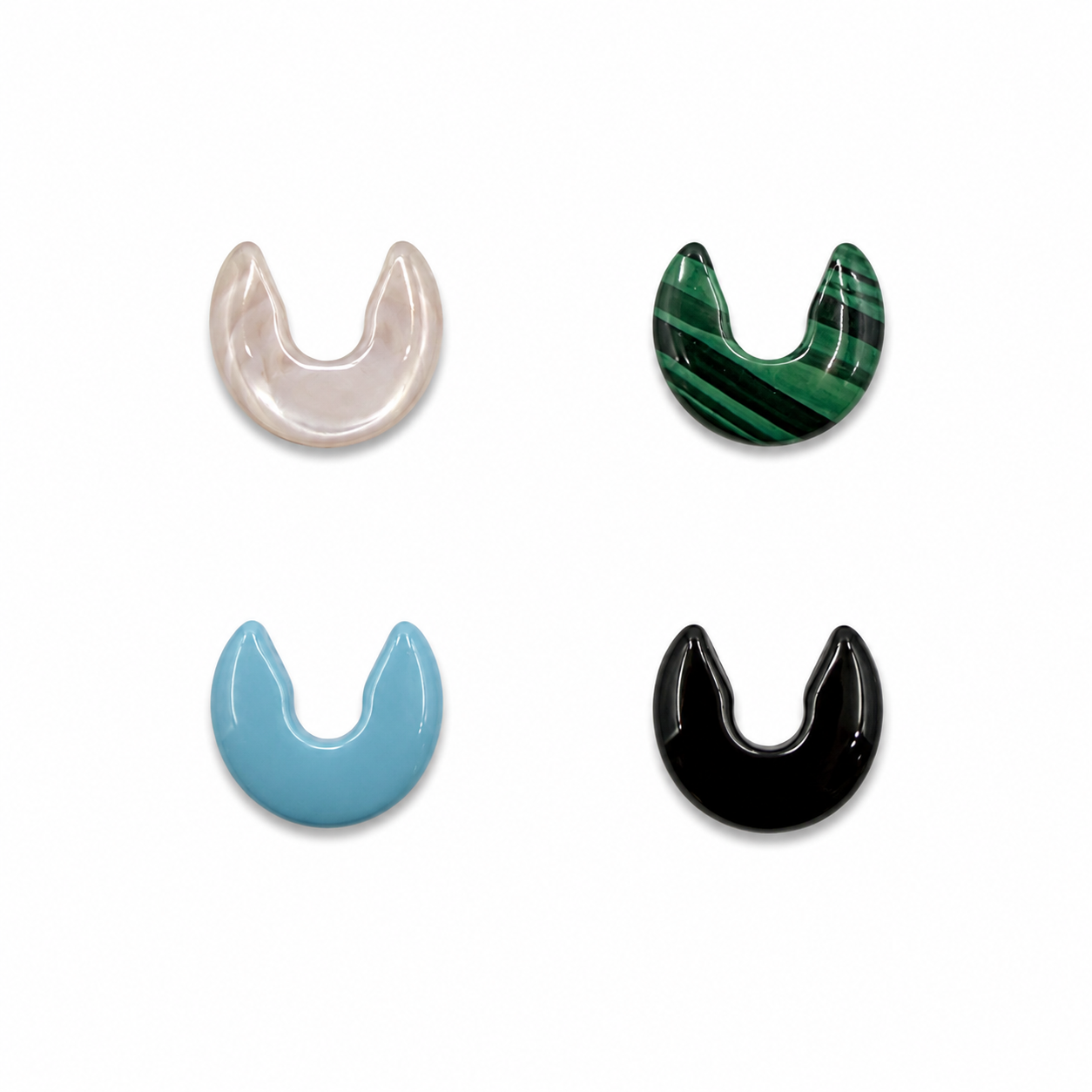 Flat Back C-Shaped Cabochon