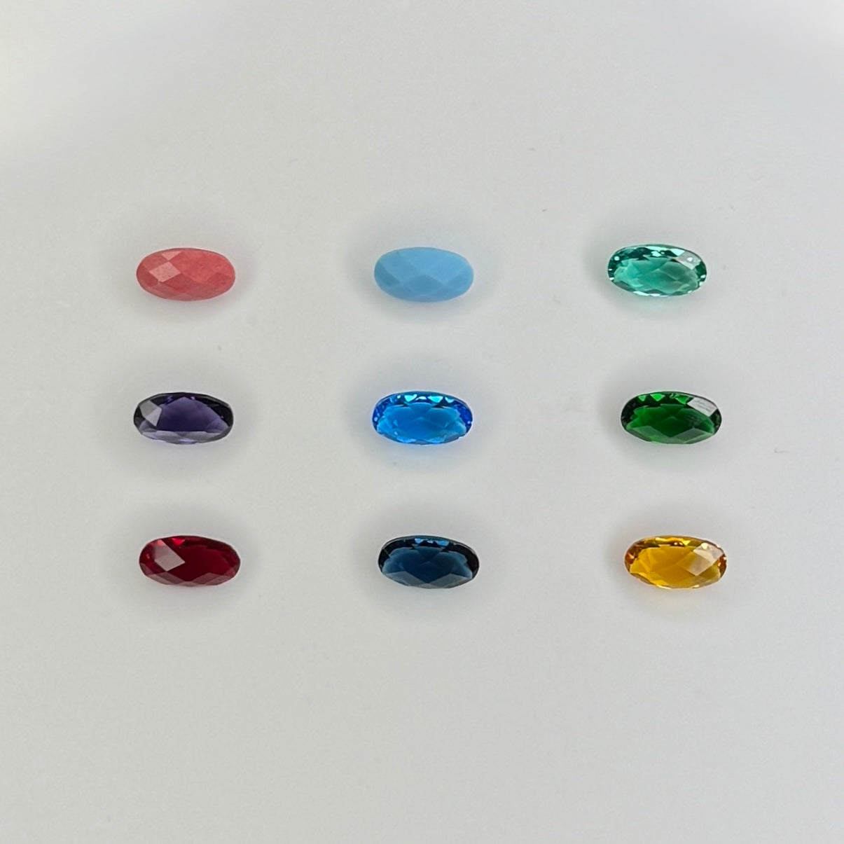 Oval Faceted Top