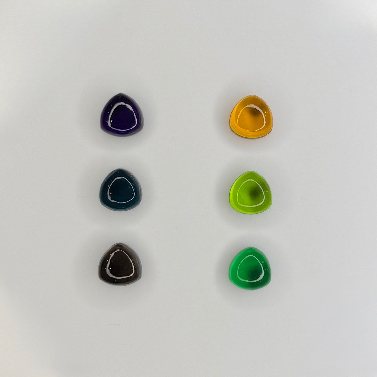 Flat Back Rounded Triangular Cabochon