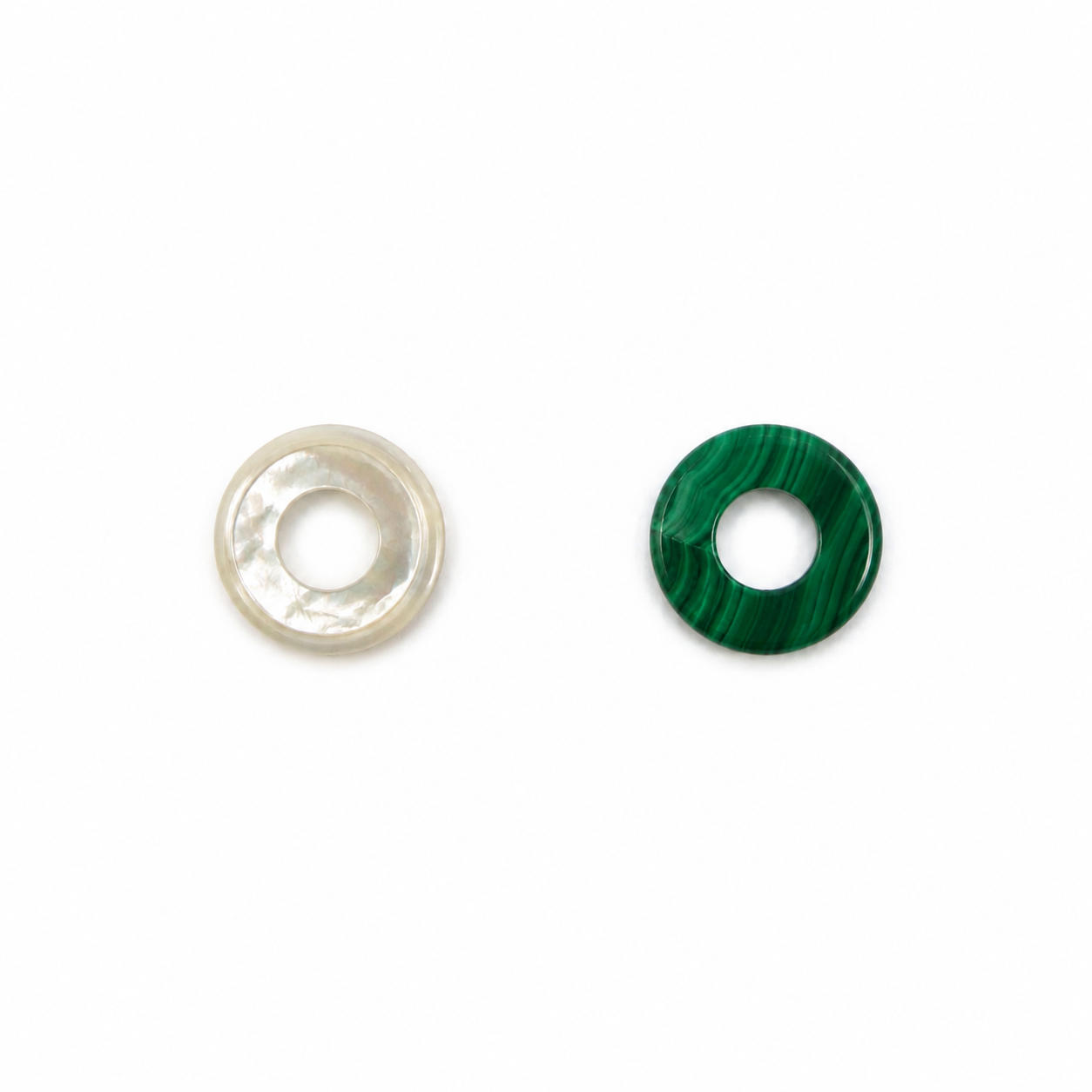 Flat Back Round with Hole