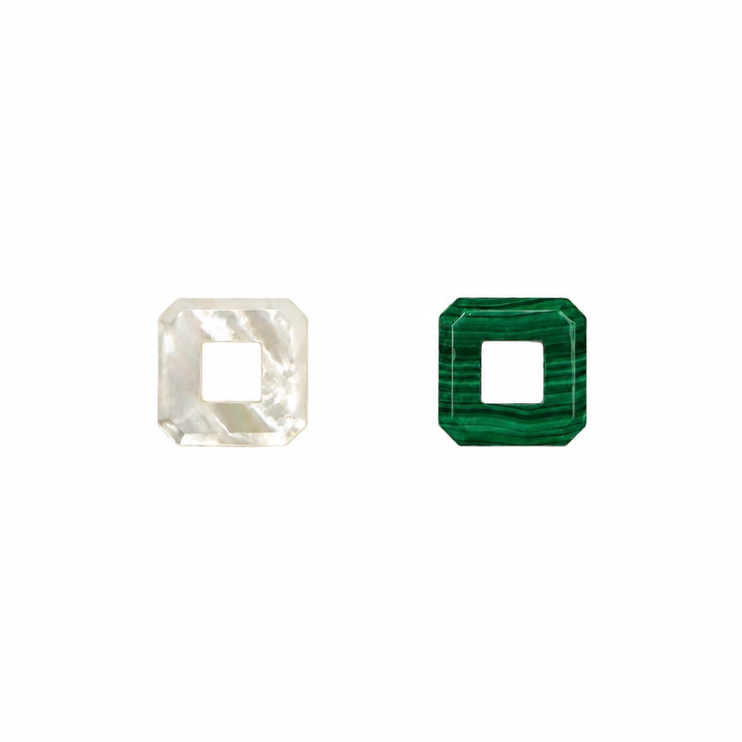 Flat Back Square with Hole