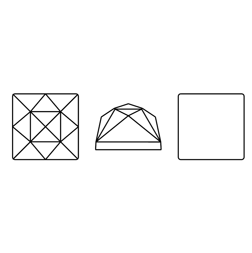 Flat Back Square