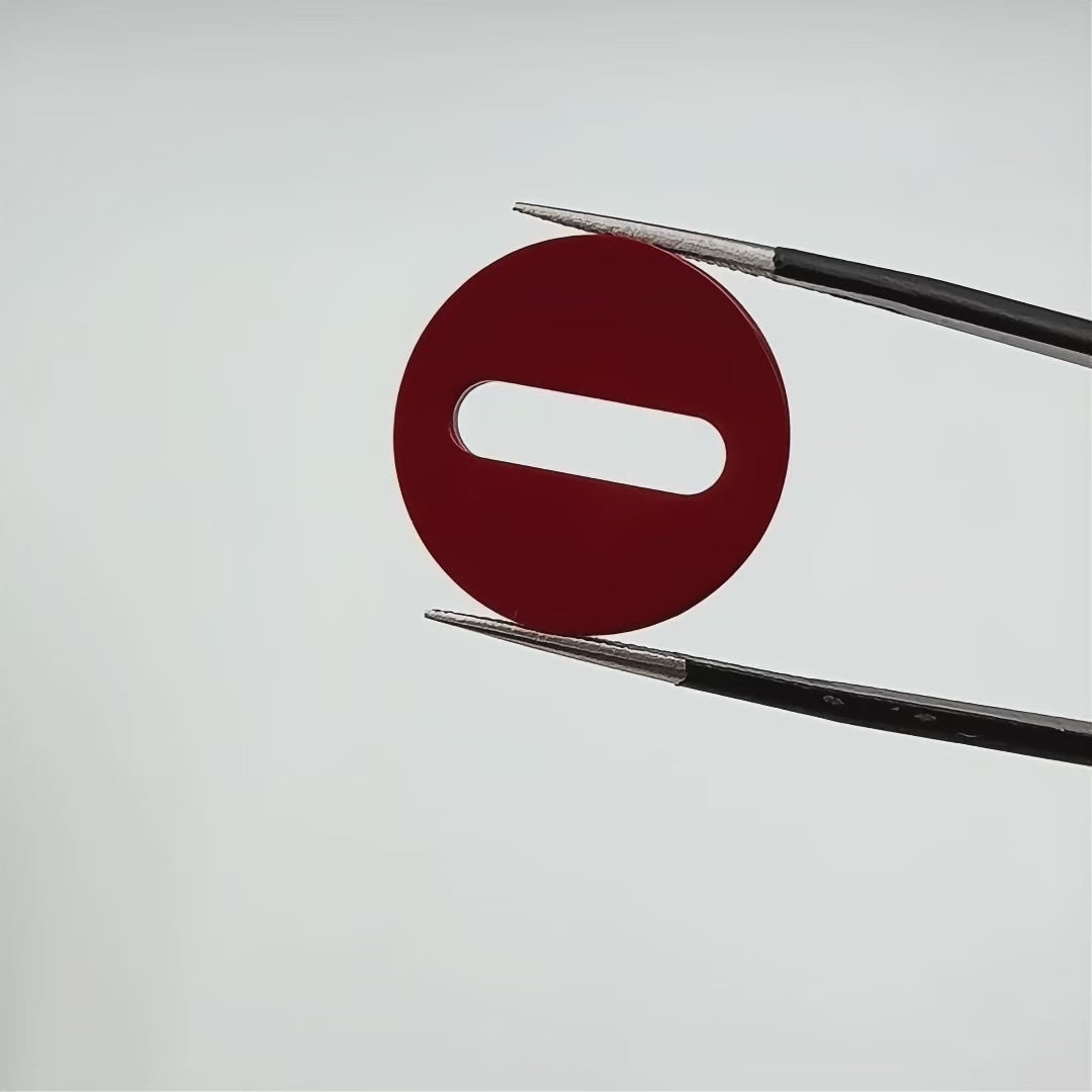 Flat Round with Horizontal Hole